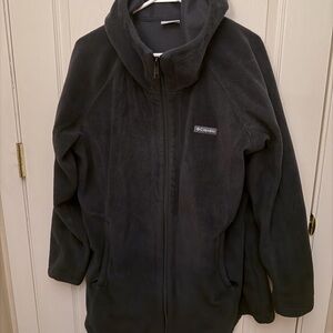Columbia Full-Zip Hooded Fleece Jacket - Black